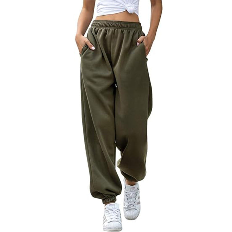 High Waist Loose Fit Sweatpants | Casual Jogger Pants Women