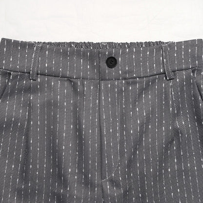 Pinstripe High Waist Wide Leg Dress Pants