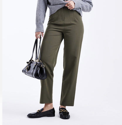 Women's High Waist Straight Leg Stretch Ankle Dress Pants