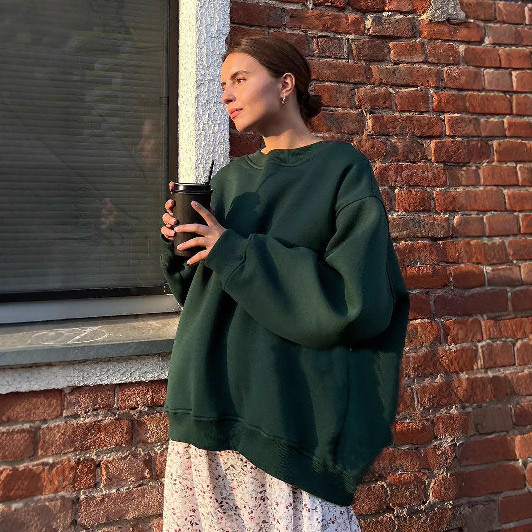 Women's Oversized Fleece Crewneck Sweatshirt
