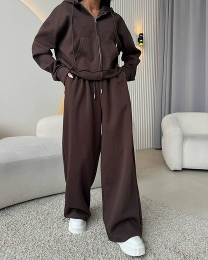 Women's Zip Up Hoodie Sweatpants Two Piece Set