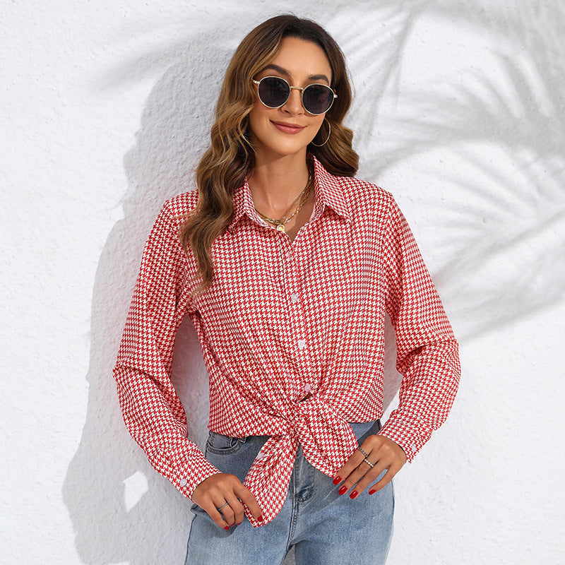 Women's Plaid Button Down Shirt Long Sleeve Casual