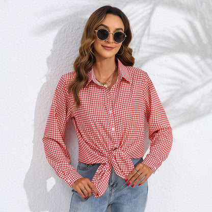 Women's Plaid Button Down Shirt Long Sleeve Casual