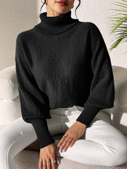 Women's Bottoming Shirt Autumn and Winter Casual Turtleneck Sweater