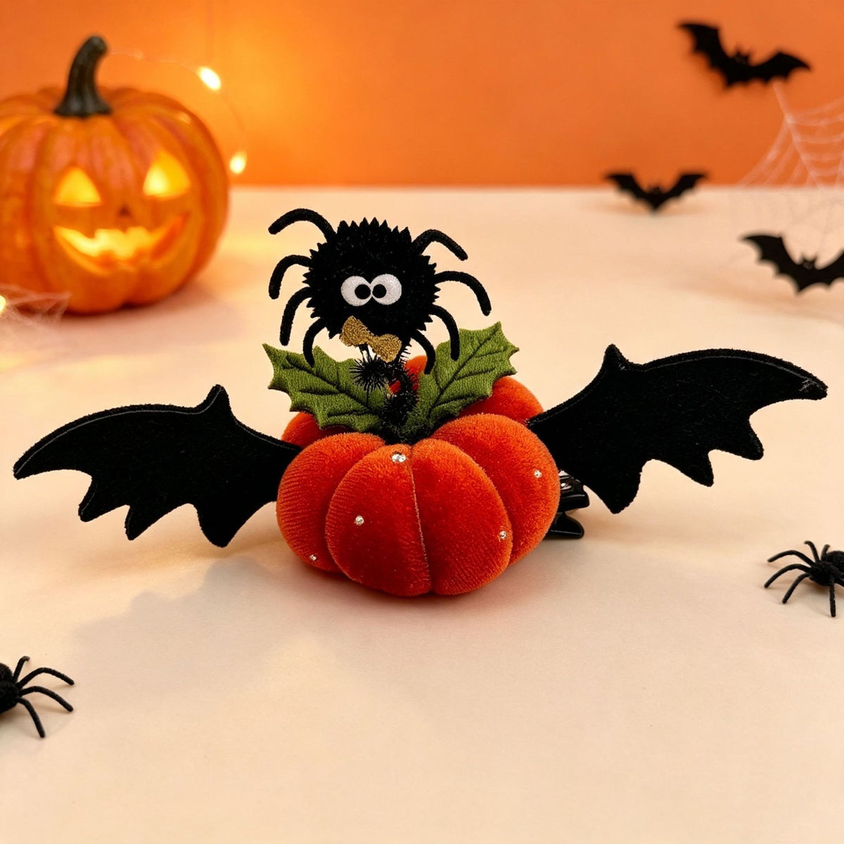 Halloween Hair Clips for Girls Pumpkin Witch Spider Bat