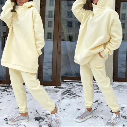 Women's Oversized Hoodie Jogger Two Piece Lounge Set
