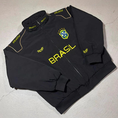 Wholesale Women's Oversized Brazil Soccer Jacket
