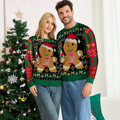 Family Matching Christmas Gingerbread Knit Sweater