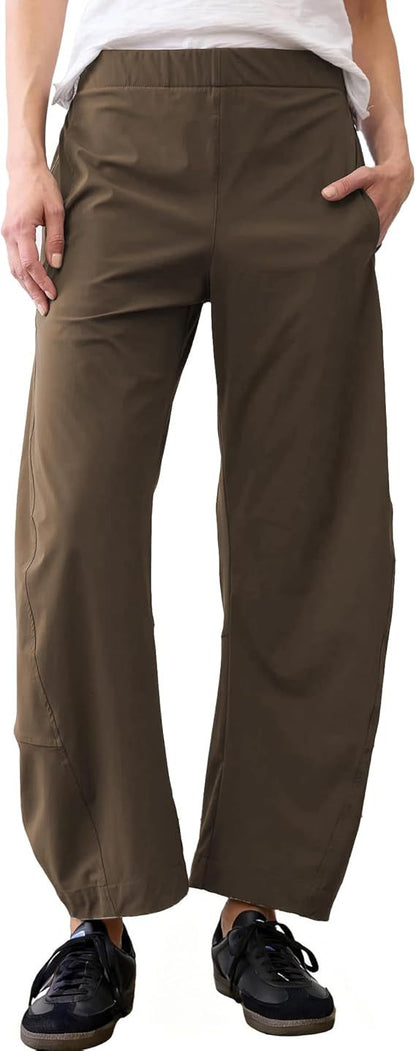 Women's Wide Leg Pants Casual Loose Work Trousers