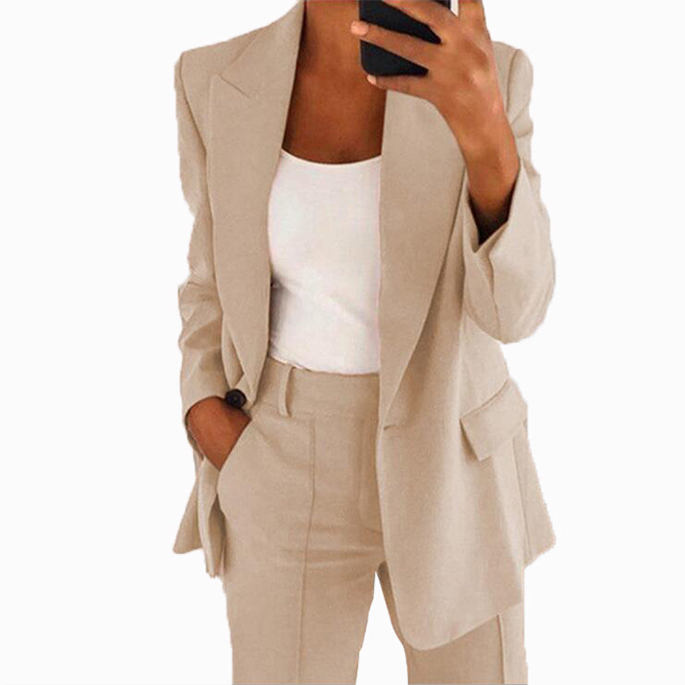 Women's 2 Piece Blazer Pants Set Business Casual