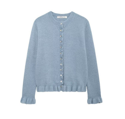Women's Button Front Knit Cardigan Classic Layering Sweater