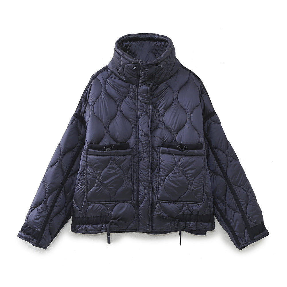 Women's Oversized Streetwear Quilted Utility Jacket