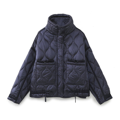 Women's Oversized Streetwear Quilted Utility Jacket