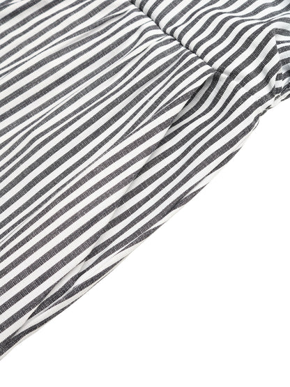 Striped Strapless Wide Leg Jumpsuit Resort Lounge Wear