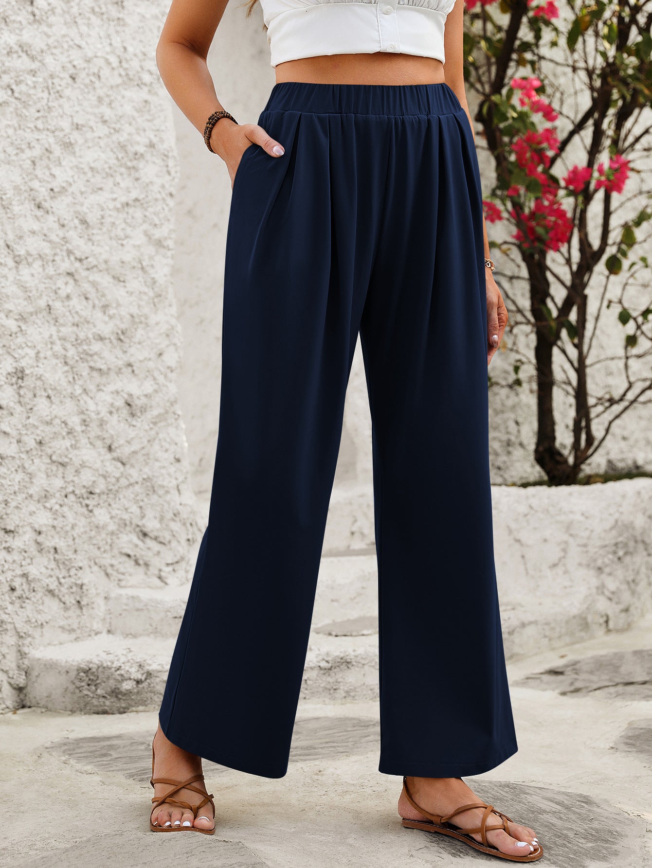 Women's High-Waist Wide-Leg Lounge Yoga Pants
