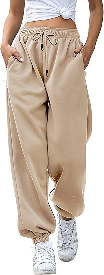 High Waist Loose Fit Sweatpants | Casual Jogger Pants Women