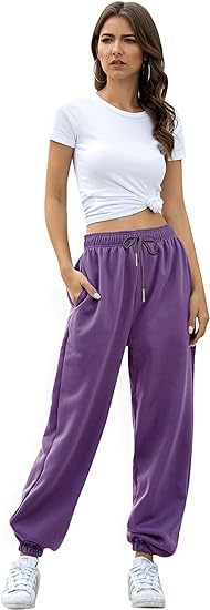 High Waist Loose Fit Sweatpants | Casual Jogger Pants Women