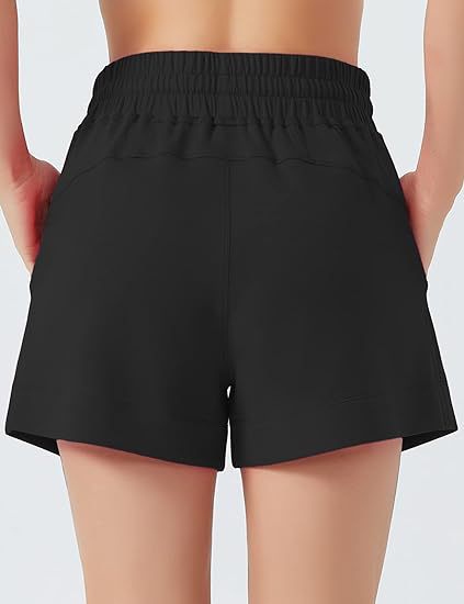 Women's High-Waisted Drawstring Sweat Shorts – Casual Lounge Shorts