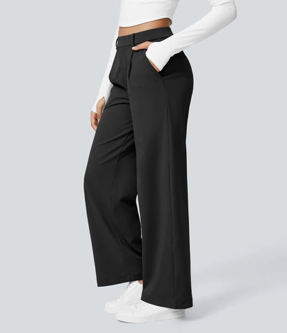 Women's High Waisted Wide Leg Dress Pants Casual