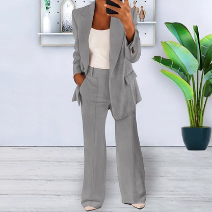 Women's 2 Piece Blazer Pants Set Business Casual