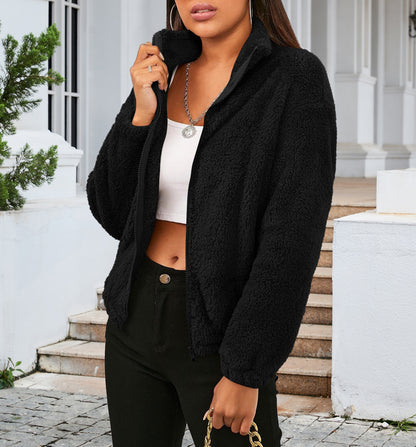 Plus Size Fashion long sleeve padded loose warm jacket