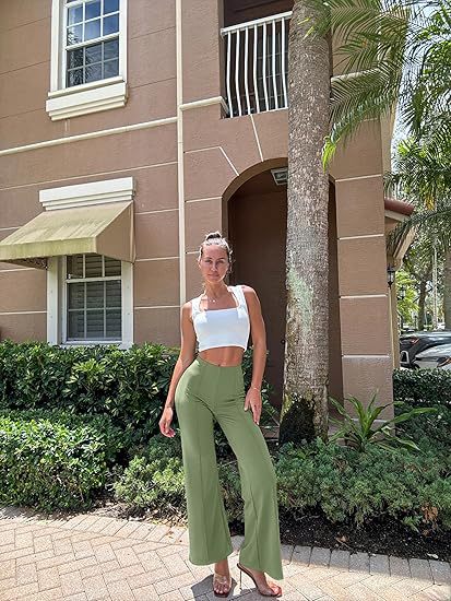 Chic High-Waisted Wide-Leg Pants – Effortless Street Style Trousers