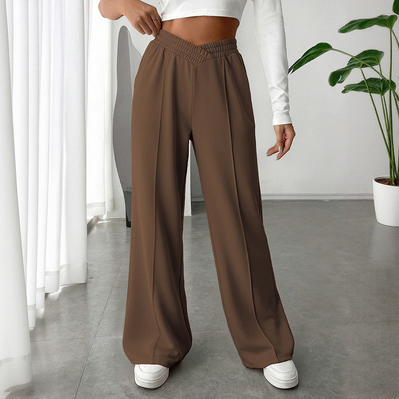 High Waist Wide Leg Lounge Pants Casual Flowy Sweatpants