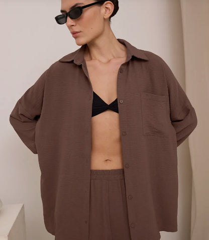 Women's Cardigan Wide Leg Pants Two Piece Lounge Set