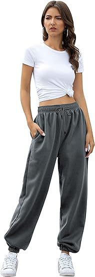 High Waist Loose Fit Sweatpants | Casual Jogger Pants Women