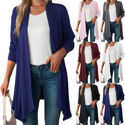 Women's Open Front Long Cardigan Lightweight Duster