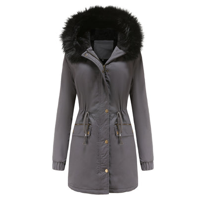 Women's Winter Parka Faux Fur Hooded Warm Long Coat