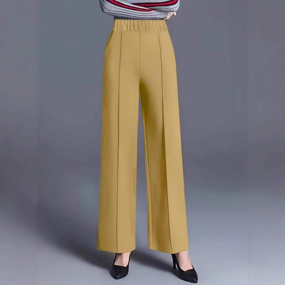 Women's High Waisted Wide Leg Dress Pants with Pockets
