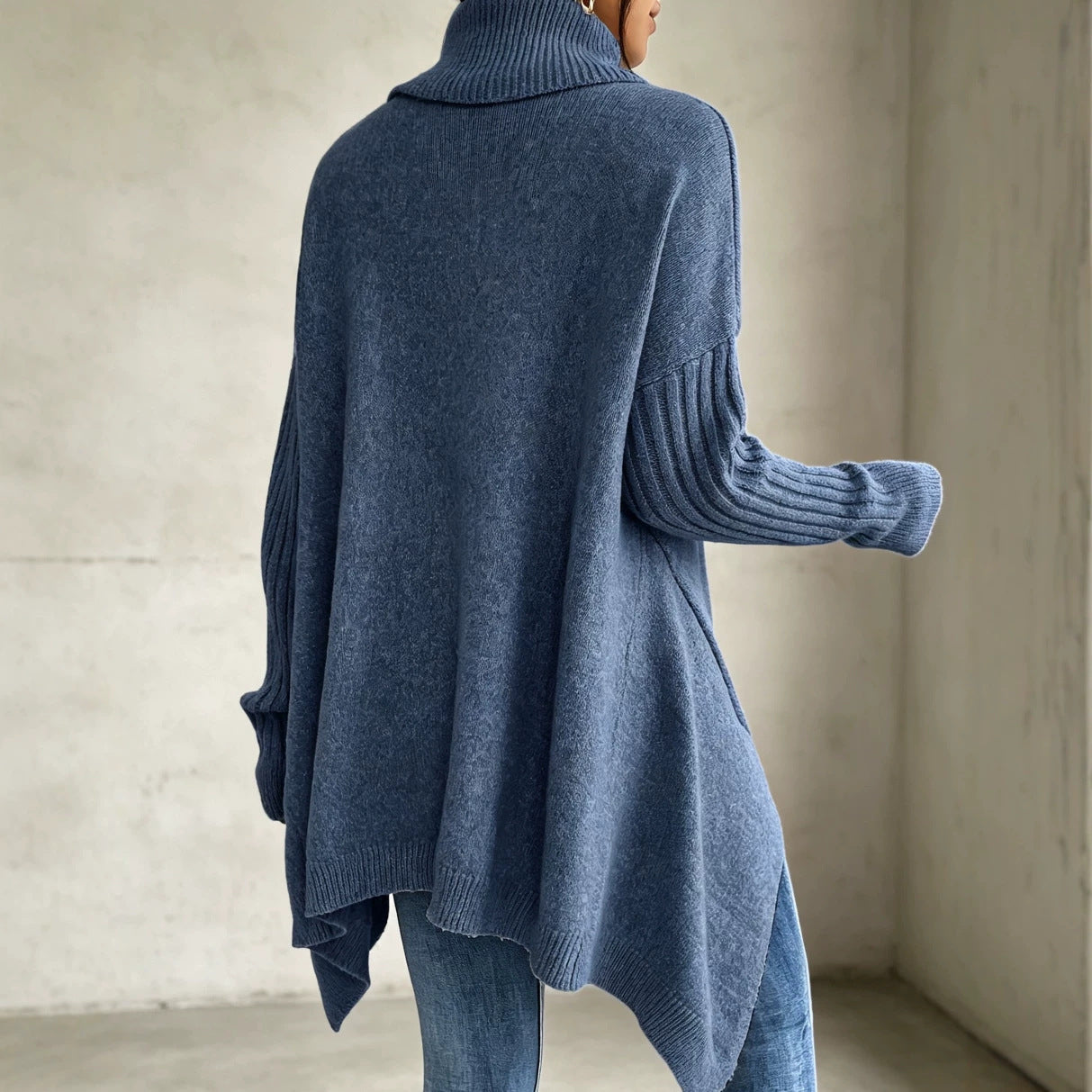 Women's Oversized Chunky Turtleneck Sweater
