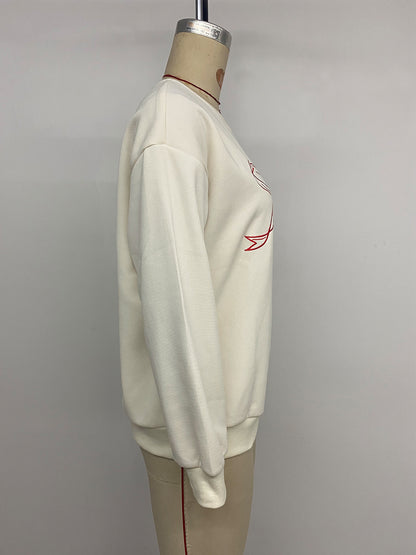 Women's Coquette Bow Sweatshirt Oversized Crewneck Pullover