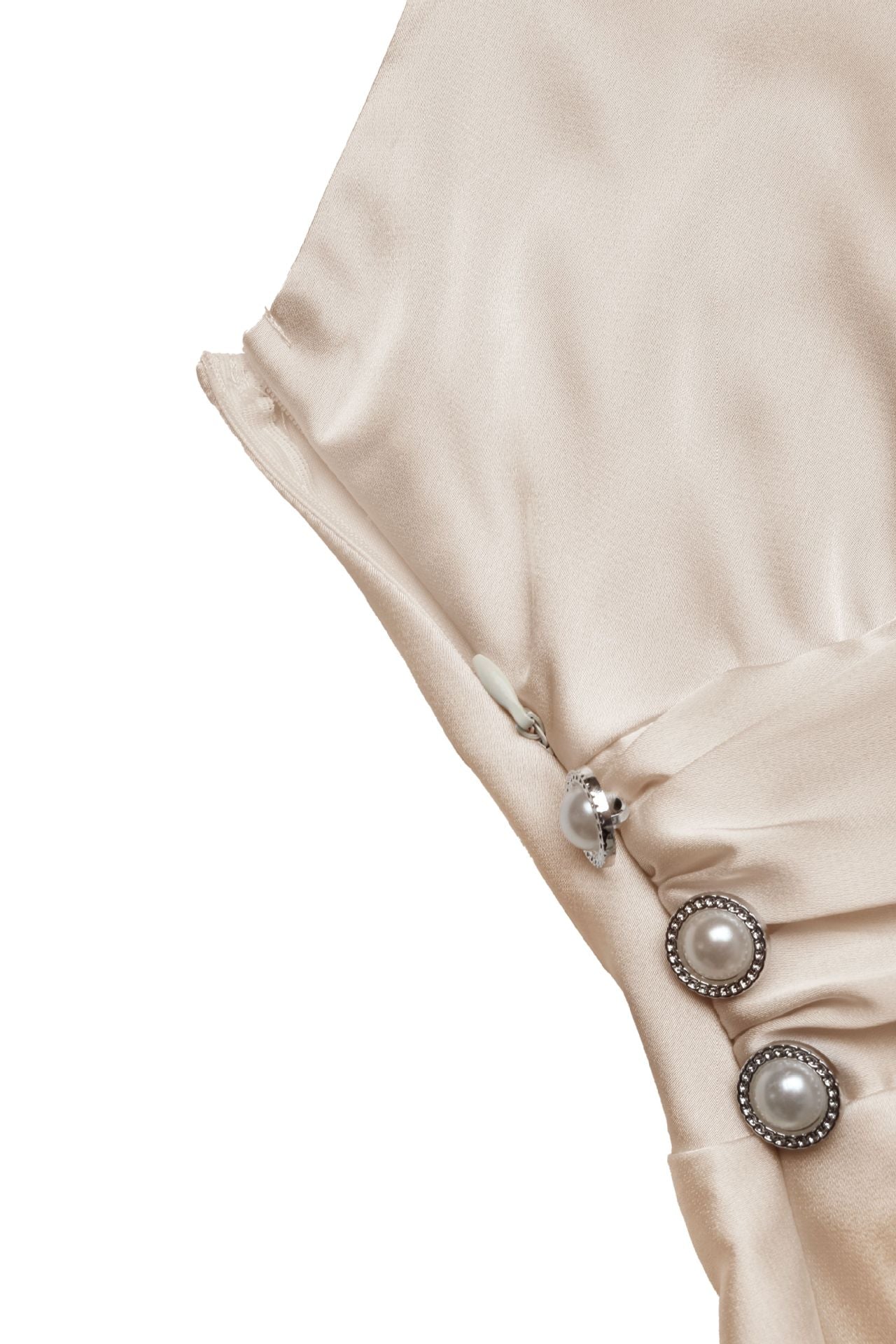 Satin Maxi Dress V Neck Cami Waist Tie Elegant