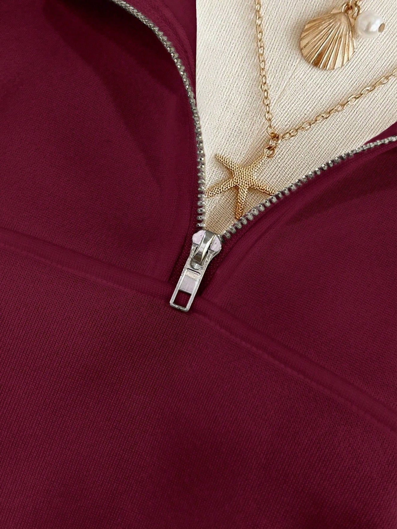 Half Zip Pullover Sweatshirt Oversized Y2K Long Sleeve