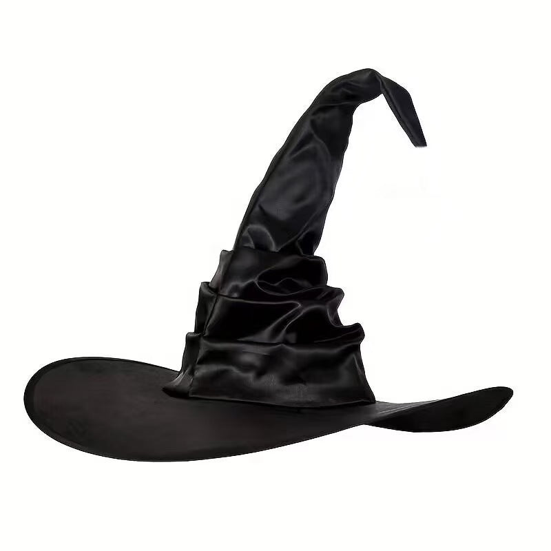 Adult Halloween Witch Hat Long Gloves Costume Set