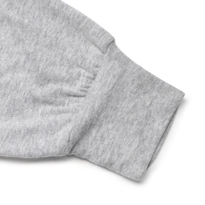 Customizable  Beige and Grey Color Block Crewneck Pullover Sweater