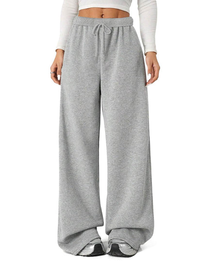 Women's Drawstring Wide Leg Casual Lounge Pants