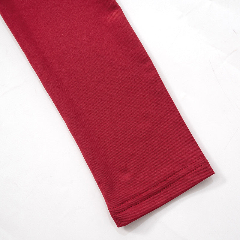 Mock Neck Padded Shoulder Ruched Bodycon Mermaid Maxi Dress