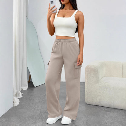 Women's High Waisted Wide Leg Cargo Pants