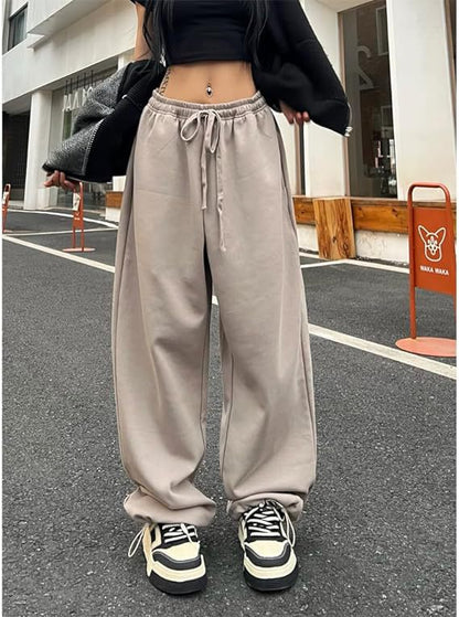 Cozy Wide Leg Sweatpants for Fall Lounge & Streetwear