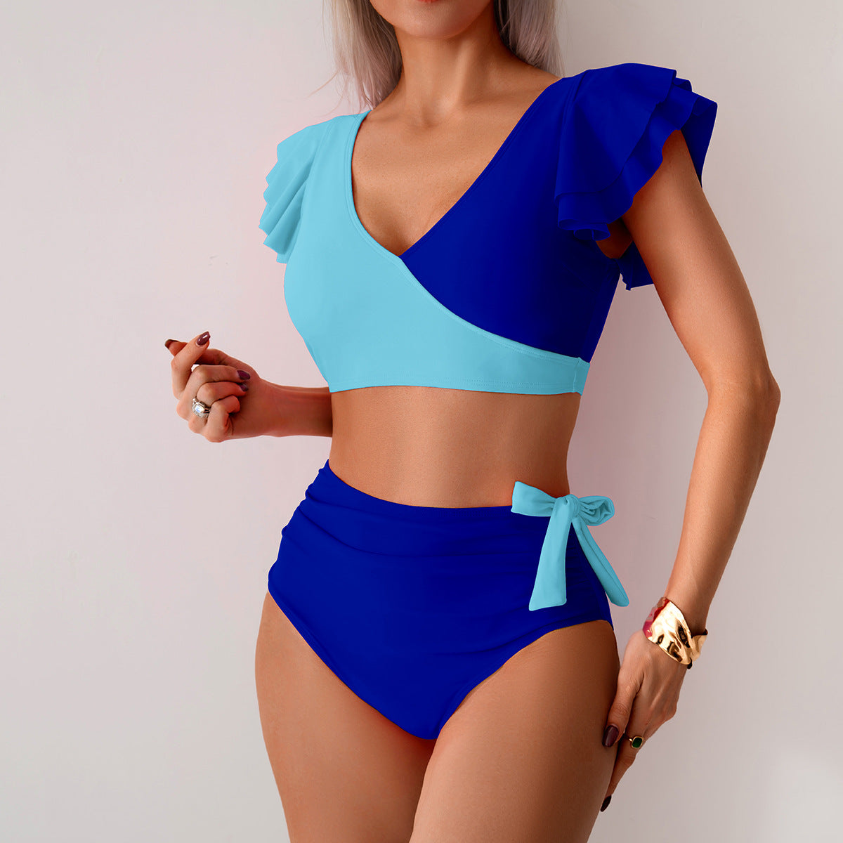 Women’s Bikini Swimsuit - High-Waisted Two-Piece Set