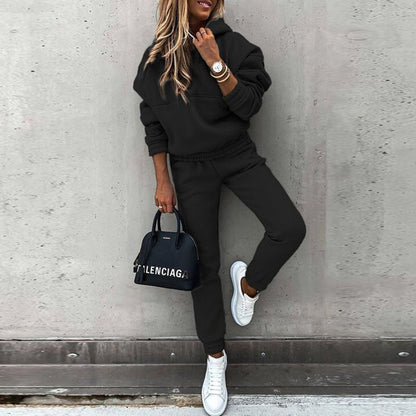 Women's 2 Piece Hoodie Joggers Casual Sweatsuit