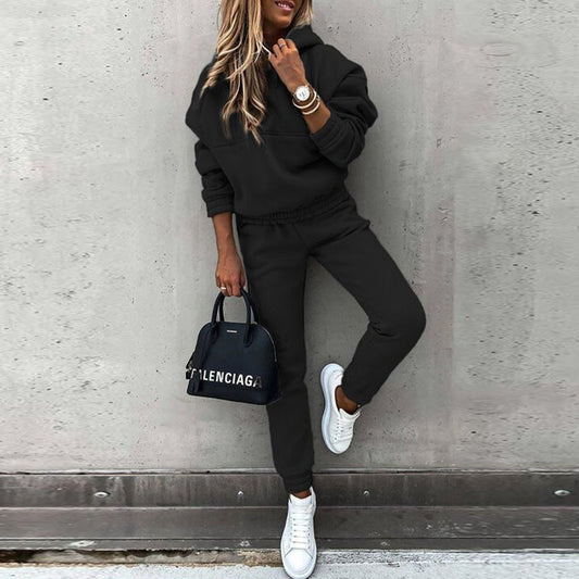 Women's 2 Piece Hoodie Joggers Casual Sweatsuit