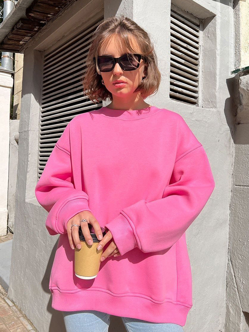 Women's Oversized Fleece Crewneck Sweatshirt