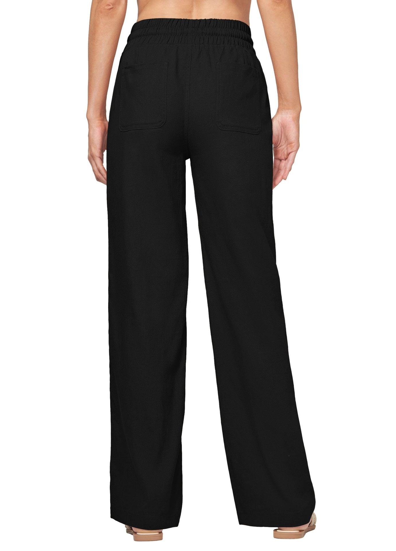 Women High Waist Straight Leg Lounge Pants Casual Loose Fit