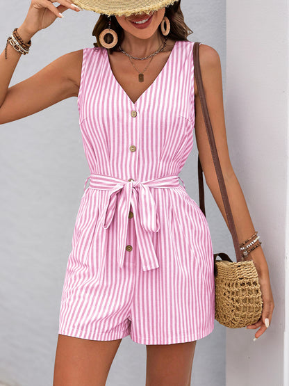 Solid Ribbed Knit Top V Neck Short Sleeve Casual Tee