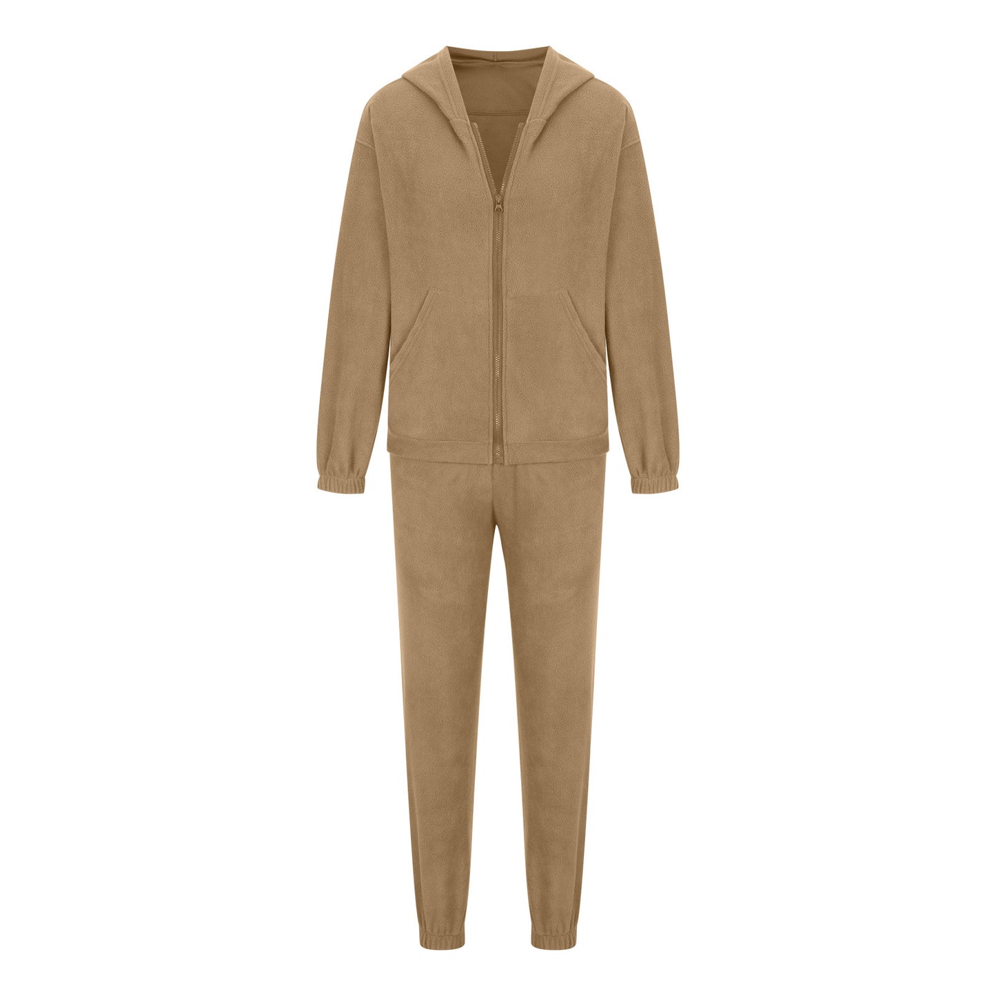 Women's Fleece Zip Hoodie Jogger Matching Set