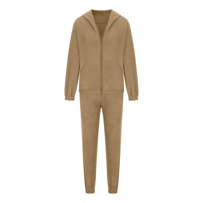 Women's Fleece Zip Hoodie Jogger Matching Set